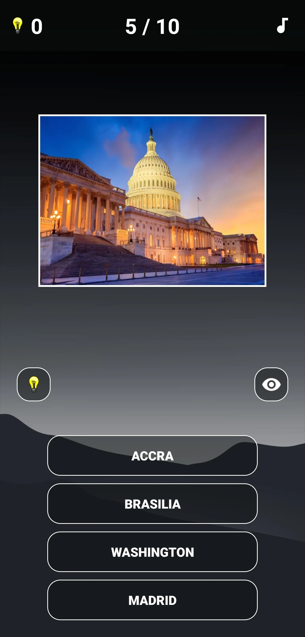 Capitals of the World - Quiz 1 screenshot